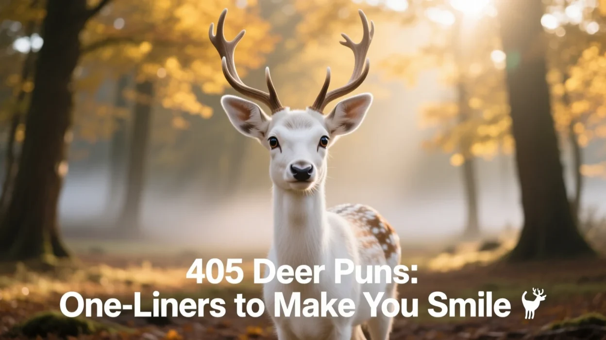 405 Deer Puns: One-Liners to Make You Smile 🦌(2026)