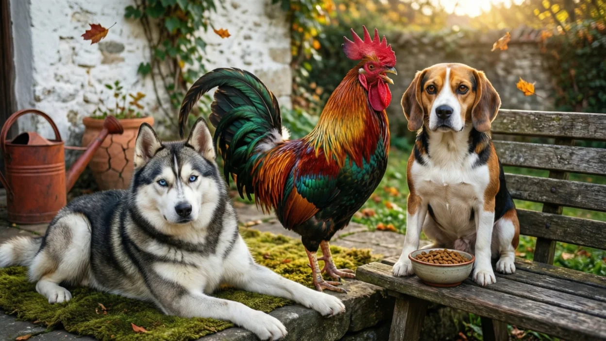 Beagle, Husky, Rooster, etc.