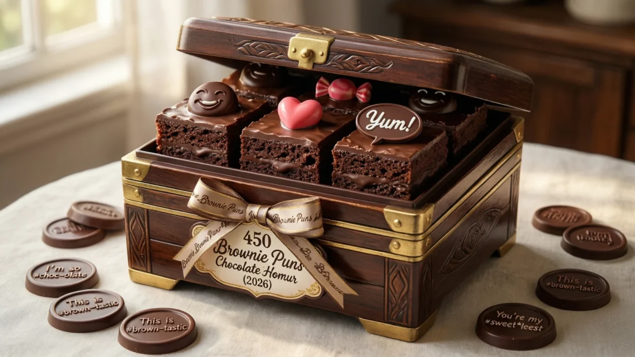 450 Brownie Puns Chocolate Homur (2026) 🍫😄
