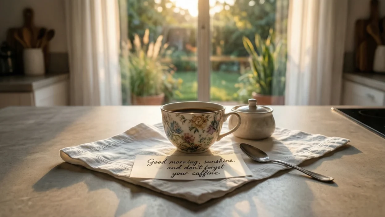 Morning/coffee/napkin puns and jokes