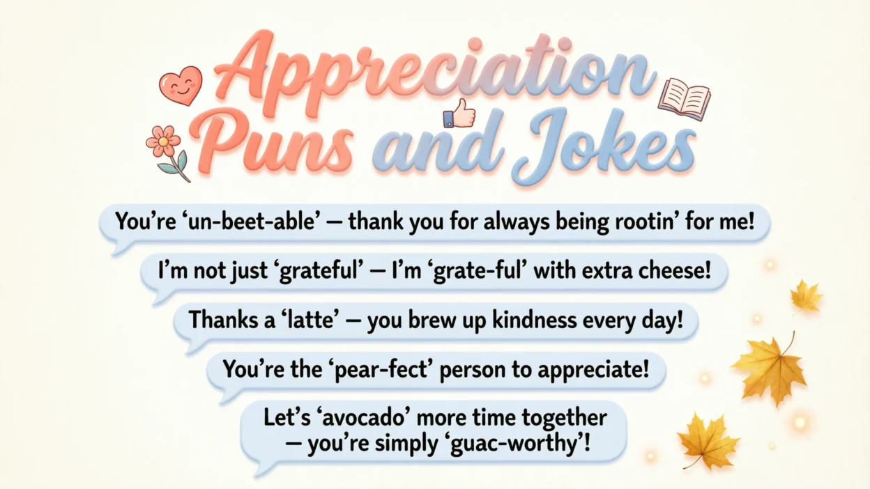 Appreciation Puns and Jokes